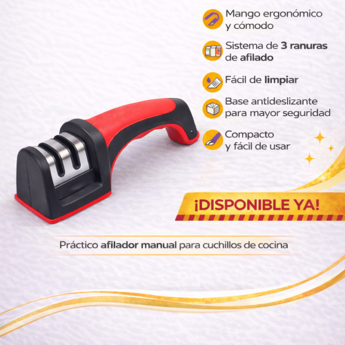 AFILADOR DE CUCHILLO ROJO