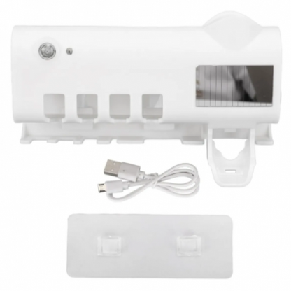 Portacepillos Desinfectante con Luz UV
