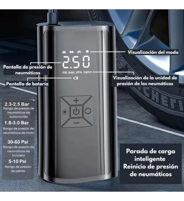 COMPRESOR DE AIRE CON WIRELESS DIGITAL EG-216