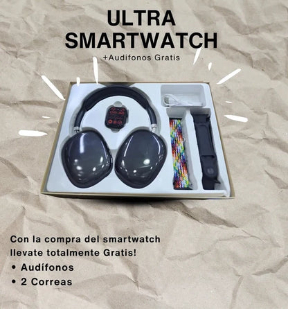 Combo Smartwatch P9 Ultra +2 Correas +Audifonos GRATIS